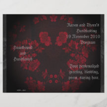 Ewige Hochzeit/Handfasting Programm Flyerbedruckung
