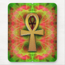 Ewiges Leben Ankh psychedelisches Summen Mousepad