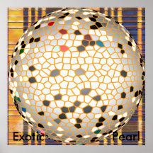 Exotische Perle Plakatdruck