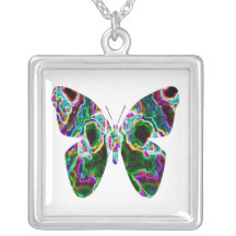 Exotischer Schmetterling Personalisierte Halskette