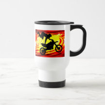 Explosiver Motocross-Sprung Teehaferl