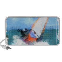 Expressionist-orange SegelWindsurfer Lautsprecher