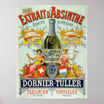 Extrait d'Absinthe Vintage Plakat-Kunst