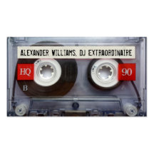 Extraordinaire Kassette DJ Visitenkarten Vorlagen