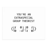 Extraspecial Gruppen-Theoretiker-Postkarte