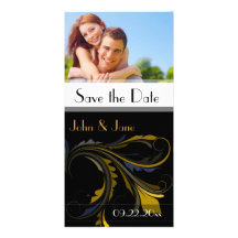 Extravagant blühen Sie /photo "Save the Date " Photo Karten Vorlage