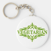 Extravagant im Grün - Vegetarier Schlüsselanhänger