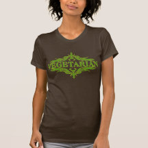 Extravagant im Grün - Vegetarier Tshirt
