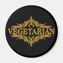 Extravagant in Brown - Vegetarier Magnete