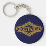 Extravagant in Brown - Vegetarier Schlüsselanhänger