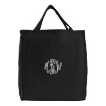 Extravagante Skripte stickten Monogrammhochzeits-T