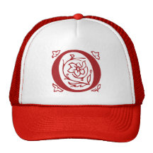 Extravaganter Buchstabe O Baseball Cap