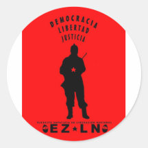 ezln runder aufkleber