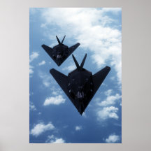 F117A im Flug Plakat