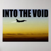 F-16 in die Lücke Plakatdruck