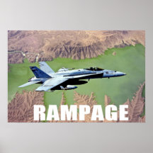 F-18 über Afghanistan Posterdrucke