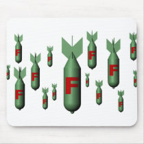 F-Bombe mousepad Weiß mousepads