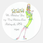Fabelhaft Sie Adressen-Etikett Runde Sticker
