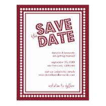 Fabelhafte Festzelt-Save the Date Postkarte postkarten