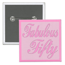 Fabelhafter 50. Geburtstags-Knopf Buttons