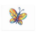 Fabelhafter Regenbogen-Schmetterling Postkarte