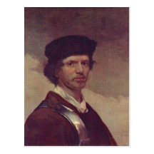 Fabritius, Carel Portr? t eines jungen Mannes MIT  Postkarte