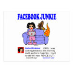 FACEBOOK JUNKIE POSTKARTEN