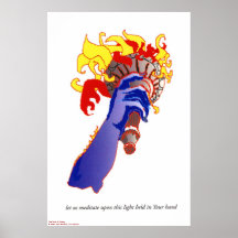 Fackel der Freiheit/des Plakats