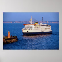 Fähre zwischen Schweden und Dänemark, Helsingborg Plakat