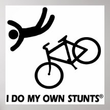 Fahren Sie meine eigenen Bremsungen rad Plakatdruck