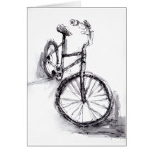 Fahrrad Grußkarte