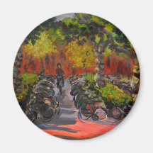 Fahrrad-Park Kühlschrankmagnet