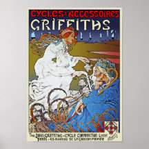 Fahrrad-Plakat-Druck: Griffiths Zyklen durch Tairi
