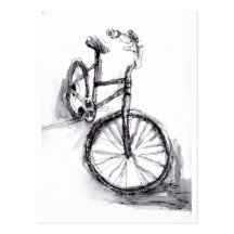 Fahrrad Postkarte