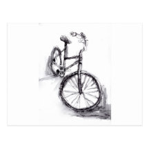 Fahrrad Postkarte