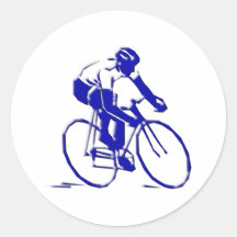 Fahrrad Radler bicycle bike rider Runde Aufkleber