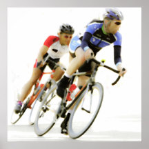 Fahrrad-Rennläufer - Farbe -4 Poster