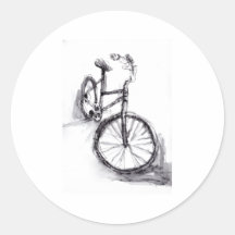 Fahrrad Runder Sticker