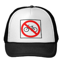 Fahrrad-Verkehrs-verbotenes Landstraßen-Zeichen Netzcap