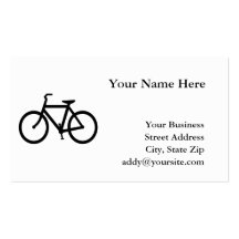 Fahrrad Visitenkartenvorlagen