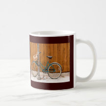 Fahrrad-Zyklus-radfahrender radfahrenzaun Kaffee Haferl