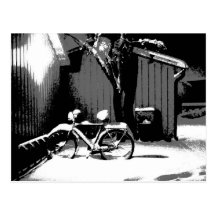 Fahrradgraphikpostkarte