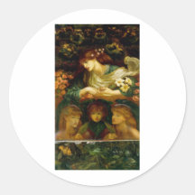 Fairytalesque - The_Blessed_Damozel Runder Aufkleber