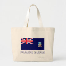 Falklandinseln kennzeichnen mit Namen Tasche
