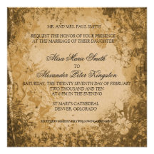 Fall-Brown-Herbst-Hochzeitseinladungen