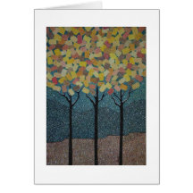 Fall von Winter-   Grußkarten Mitteilungskarten