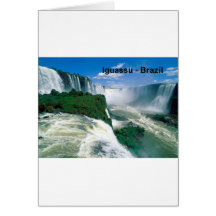 Fälle Brasiliens Iguassu (St.K.) Karte
