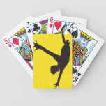 Fallende Person spielkarten