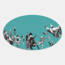 Fallender Zirkus Sticker