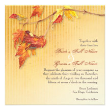 Fallendes Blätter - Herbst-Hochzeit im Herbsts-Ein